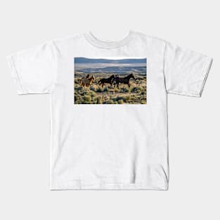 Wild Mustangs Kids T-Shirt